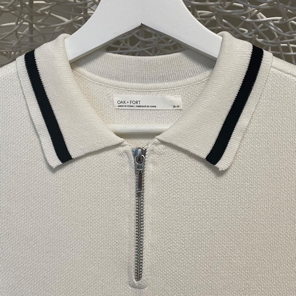 Oak + Fort Mini Knit Collared Dress - Picture 6 of 6